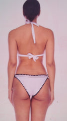 White Bikini with Black Detailing