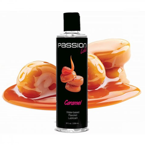 Passion Licks Caramel Water Based Flavored Lubricant - 8 oz