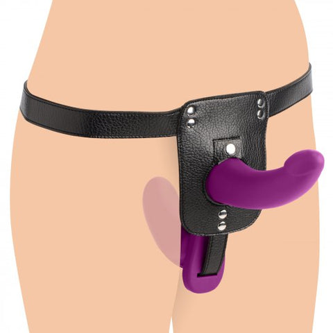 Double Take 10X Double Penetration Vibrating Strap-on Harness - Purple

Code: AF864-Purple