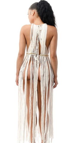 Sexy Cover Up Fringe Dress